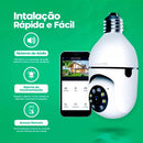 Câmara Lampada de Segurança Wifi Com Visão Noturna Interna Externa