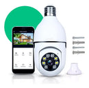 Câmara Lampada de Segurança Wifi Com Visão Noturna Interna Externa