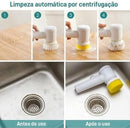 Escova de limpeza elétrica 5 em 1 multiuso sem fio para cozinha/banheiro, limpeza diária de sapatos, tapetes, superfícies em geral