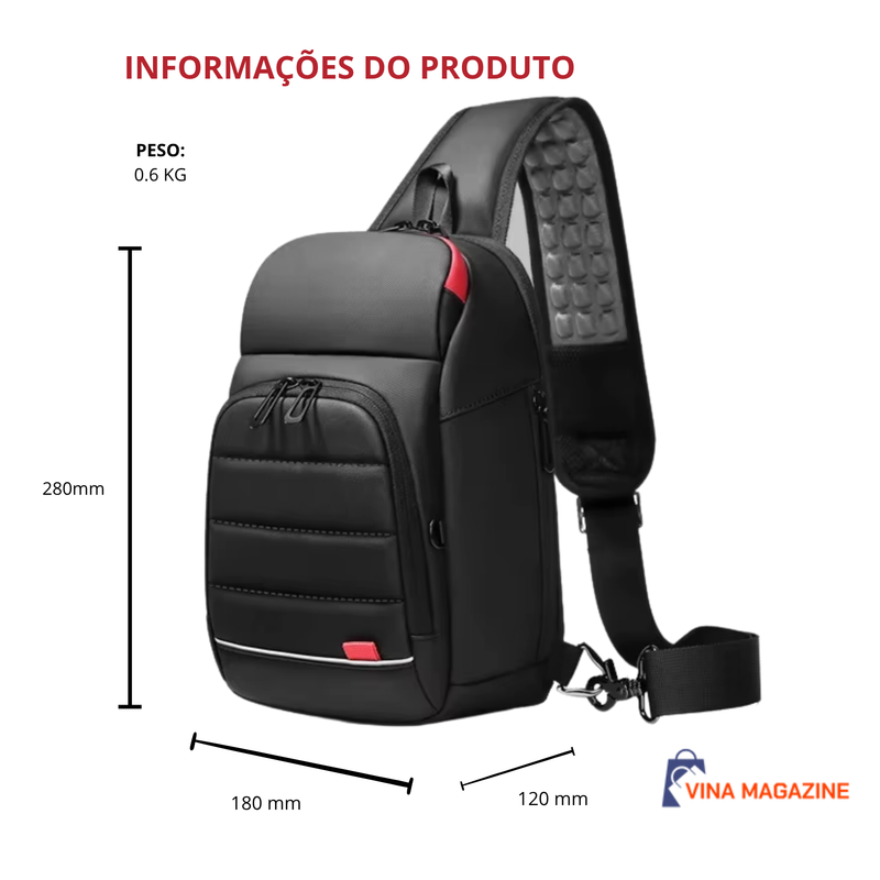 Mochila de Ombro com Alça Anatômica Mochila de Ombro com Alça Anatômica 